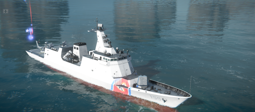 BRP Jose Rizal Camouflage Front